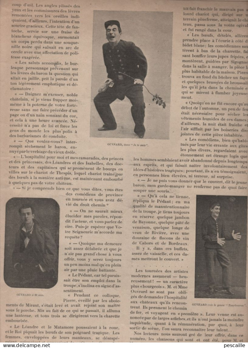 LA MUSIQUE POUR TOUS NUMERO SPECIAL COMIQUE TROUPIER OUVRARD - PREMIERE ANNEE N° 14 / AOUT 1905 - 16 PAGES - Jazz