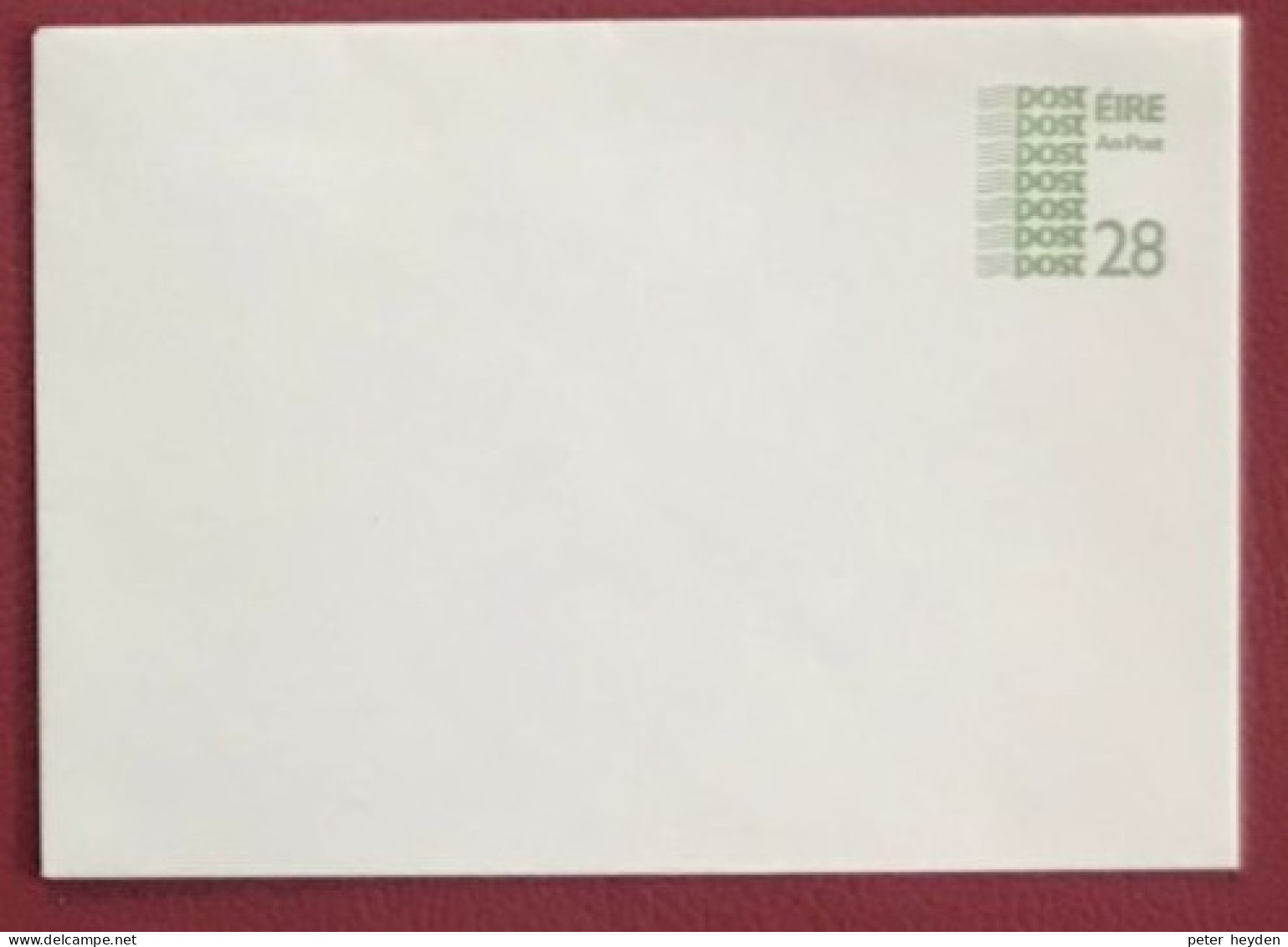 IRELAND 1986 Unused Envelope 28p ~ MacDonnell Whyte PSE18 - Postal Stationery