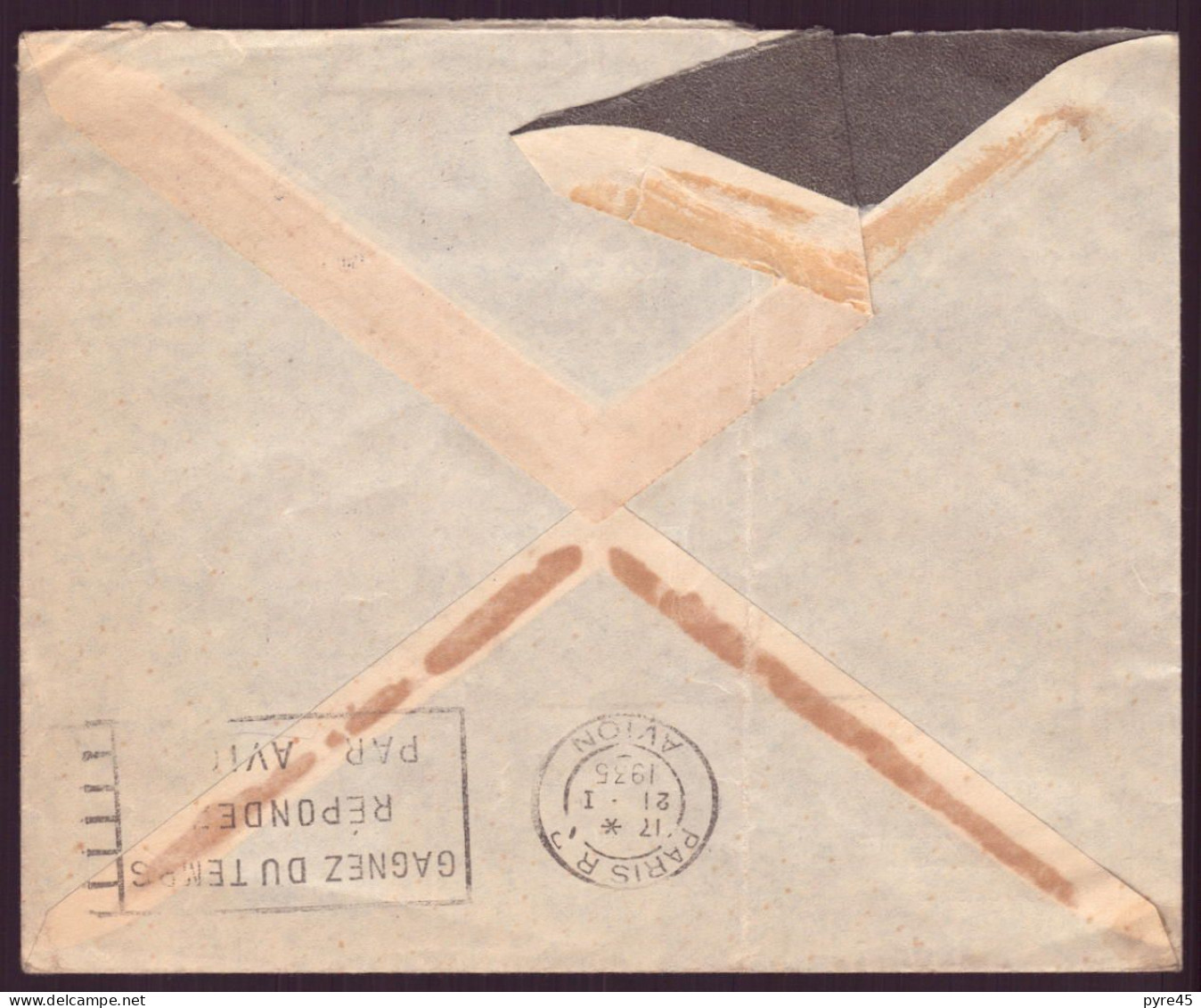 Suède, Enveloppe Du 19 Janvier 1935 De Stockholm Pour Paris - Other & Unclassified