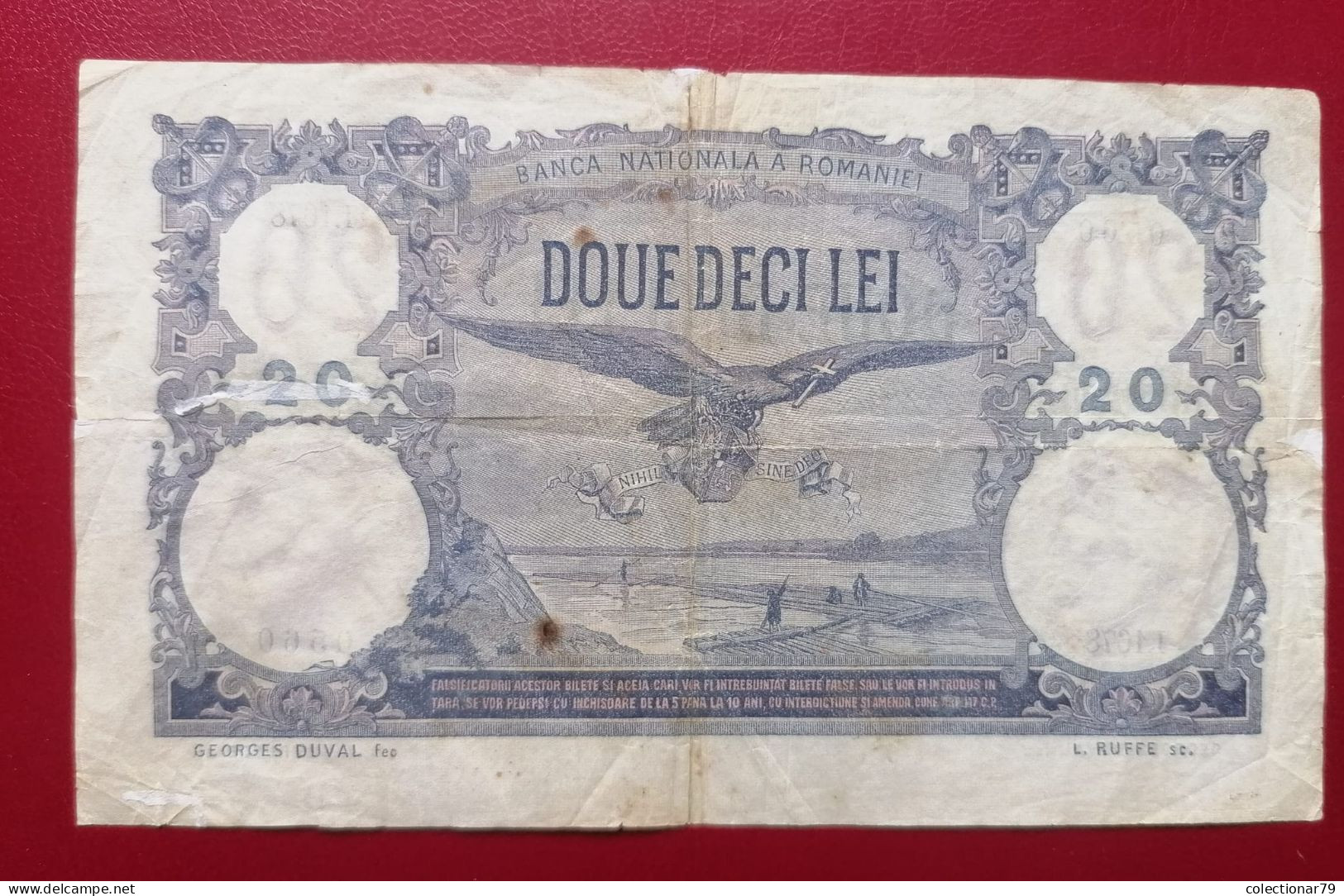 Romania Bancnota 20 Lei 1917 - Roumanie