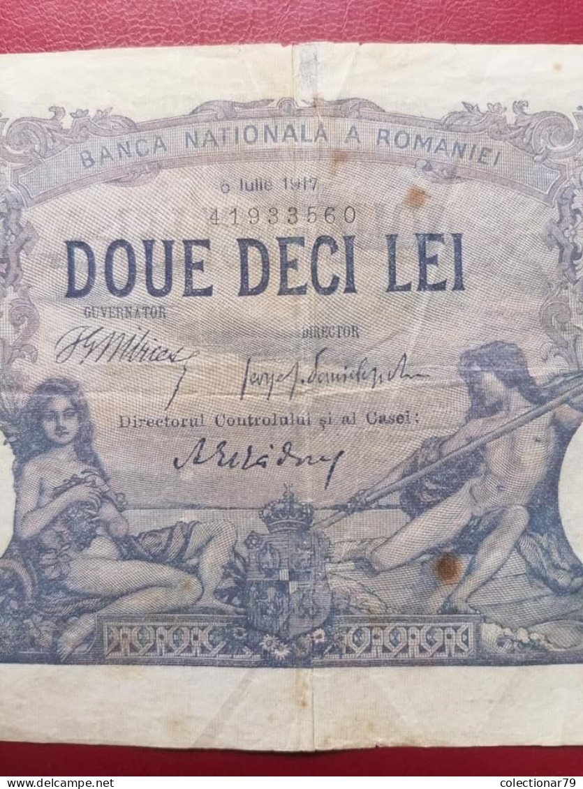 Romania Bancnota 20 Lei 1917 - Roumanie