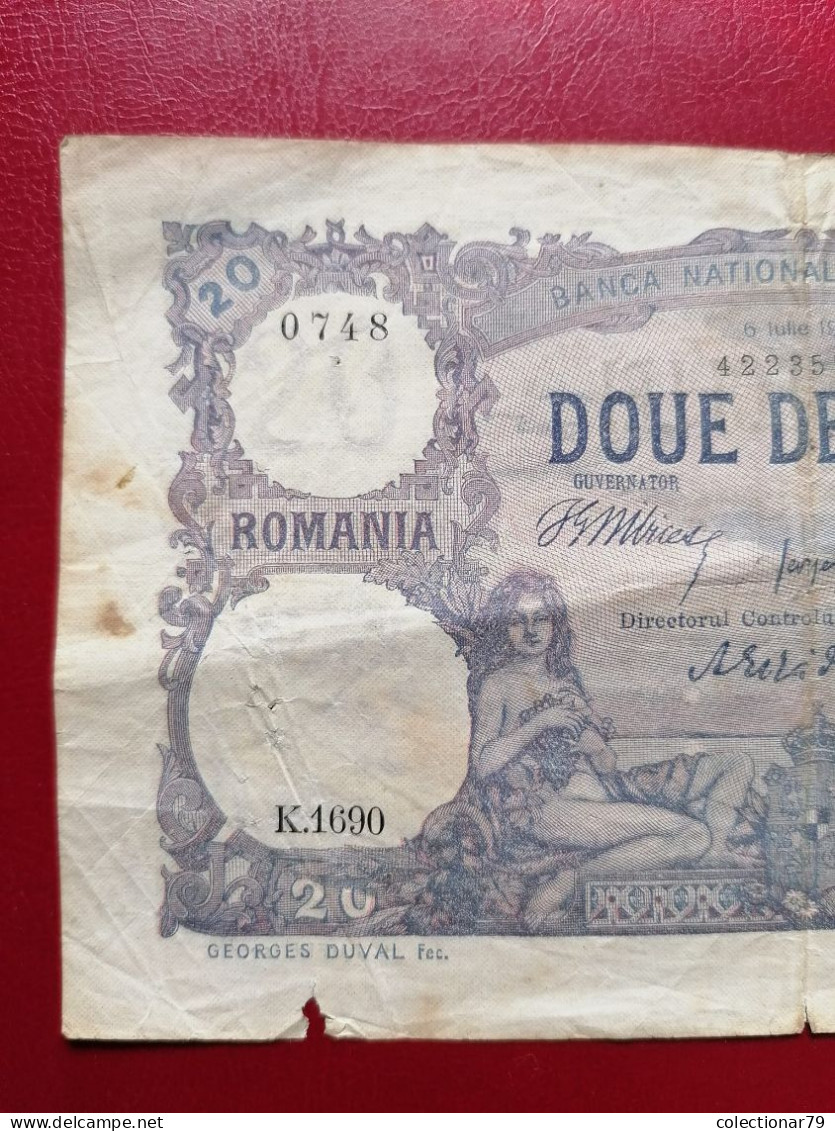 Romania Bancnota 20 Lei 1917 - Roumanie