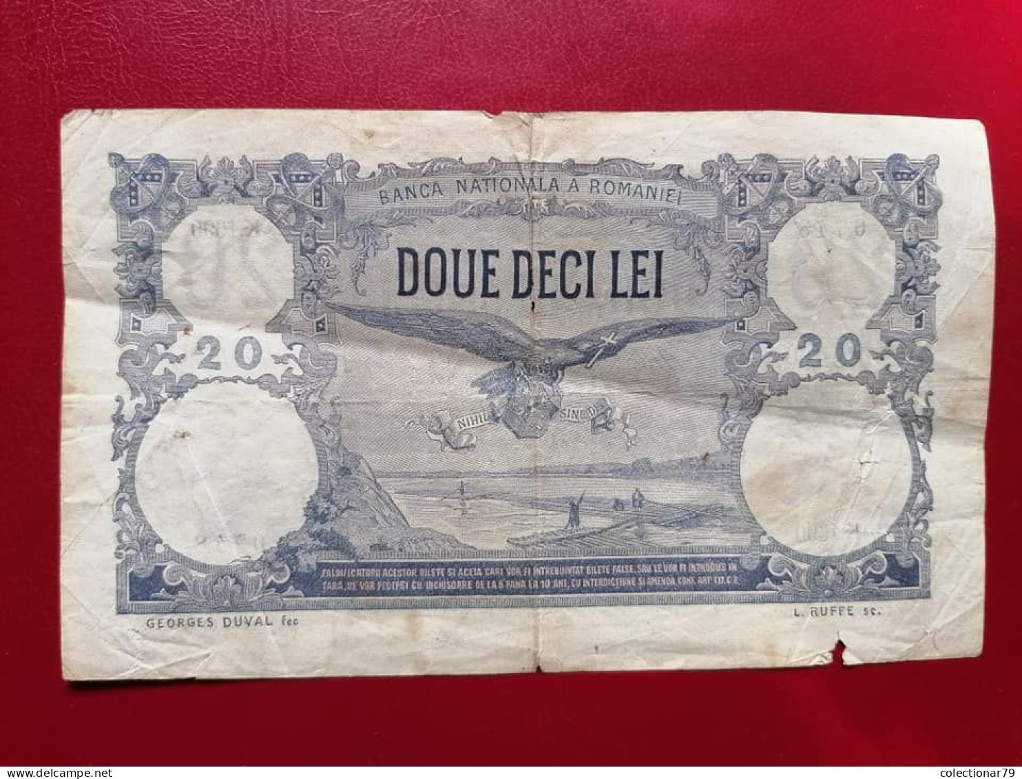 Romania Bancnota 20 Lei 1917 - Roumanie