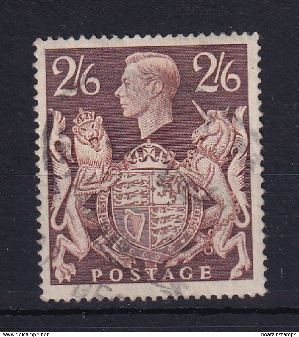 G.B.: 1939-48   KGVI    SG476   2/6d   Brown    Used - Gebruikt