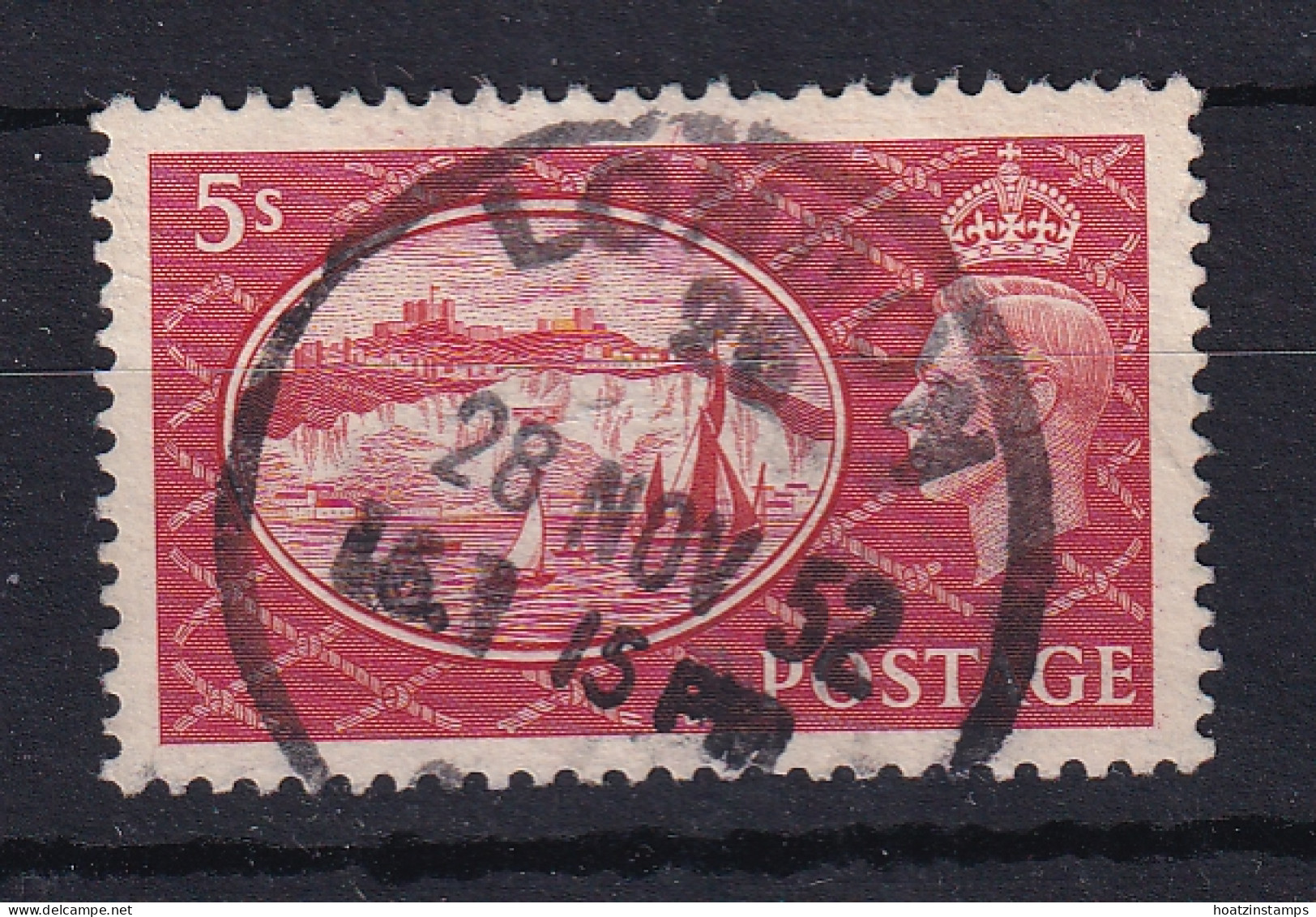 G.B.: 1951   KGVI - White Cliffs Of Dover   SG510   5/-    Used - Oblitérés