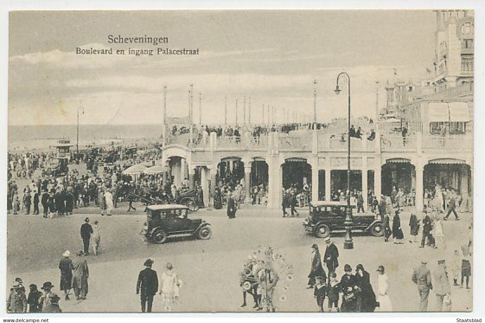 07- Prentbriefkaart Scheveningen 1922 - Boulevard - Scheveningen