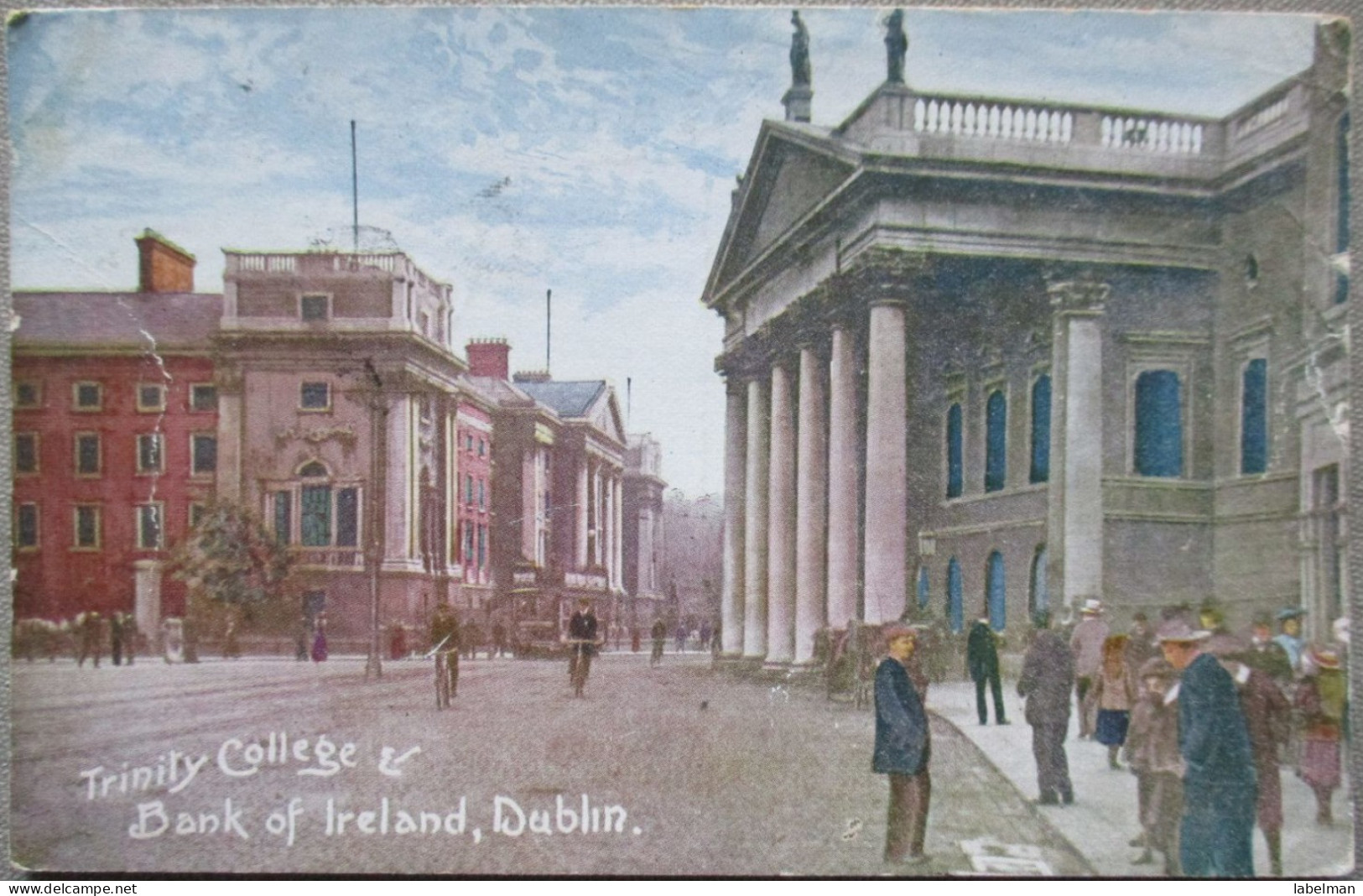 IRLAND UK UNITED KINGDOM DUBLIN TRINITY COLLEGE BANK KARTE CARD POSTKARTE POSTCARD ANSICHTSKARTE CARTOLINA CARTE POSTALE - Collections & Lots