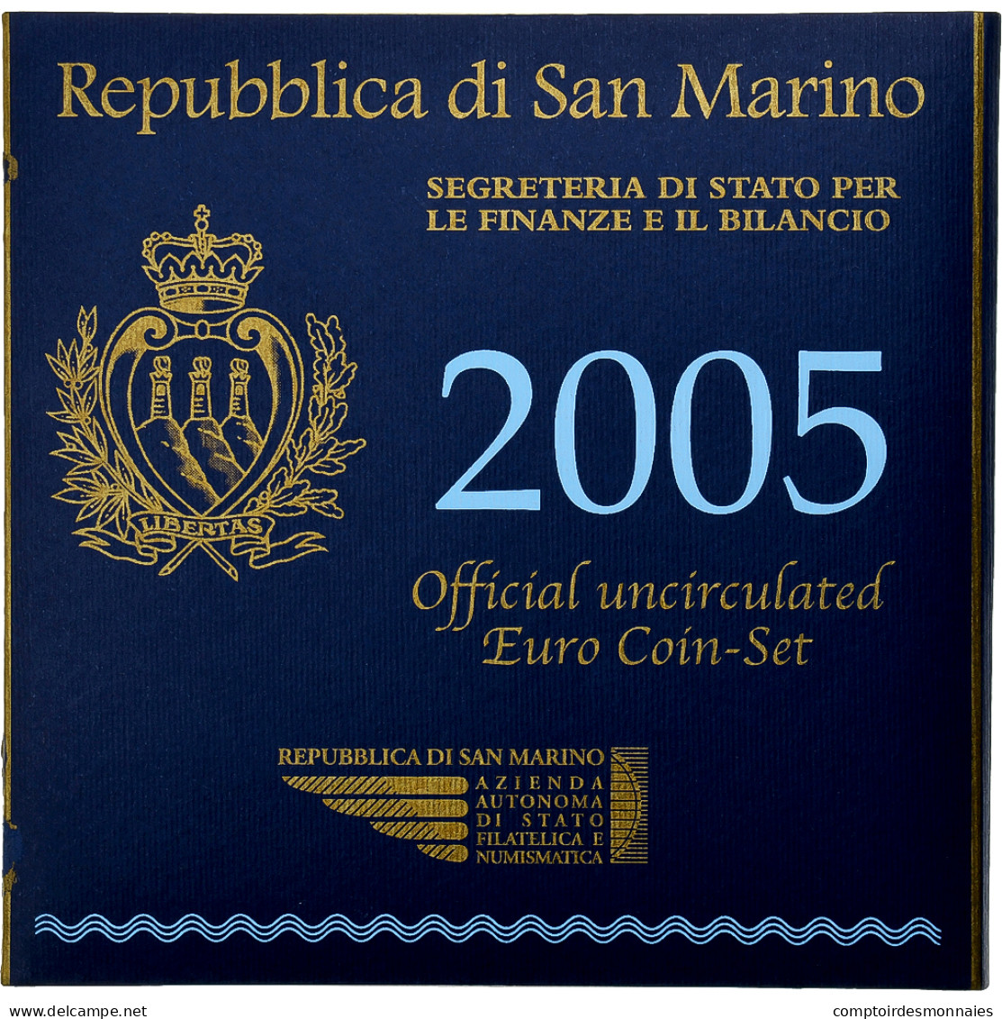 Saint Marin , 1 Cent To 10 Euro, 2005, FDC - San Marino