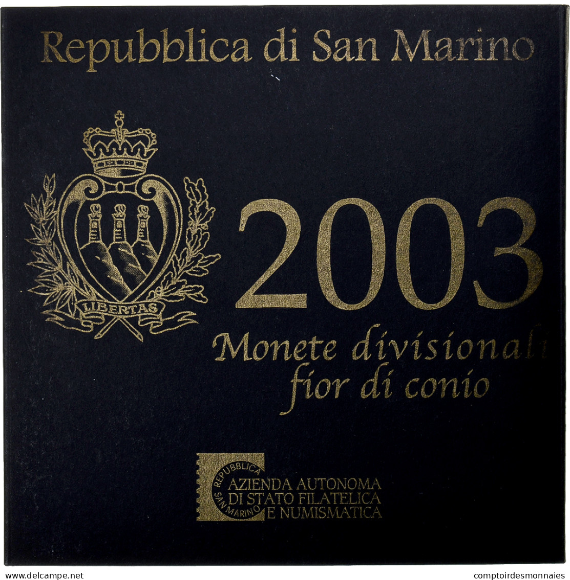 Saint Marin , Euro-Set, 2003, Rome, 1 Cent To 5 Euro, FDC - San Marino