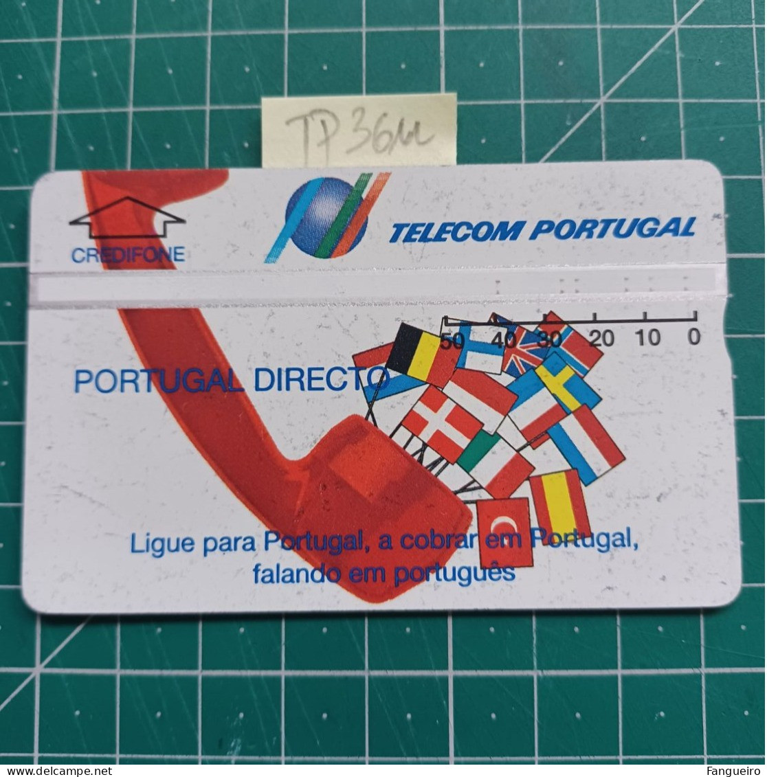 PORTUGAL PHONECARD USED TP36U PORTUGAL DIRECTO - Portugal