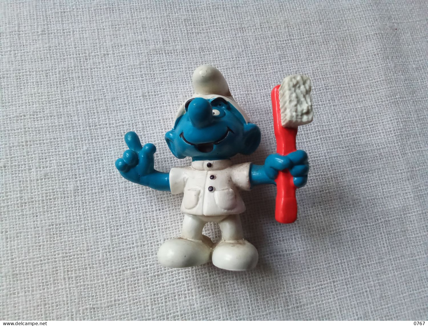 Ancienne Figurine Peyo Schtroumpf Dentiste Vintage Année 1984 (bazarcollect28) - Smurfs