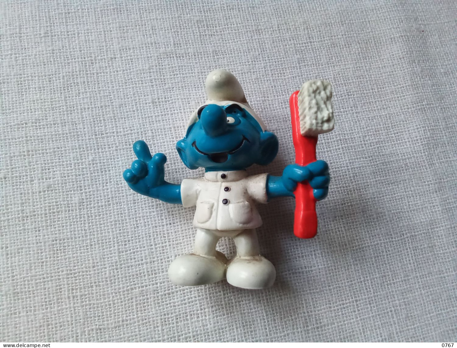 Ancienne Figurine Peyo Schtroumpf Dentiste Vintage Année 1984 (bazarcollect28) - Schtroumpfs