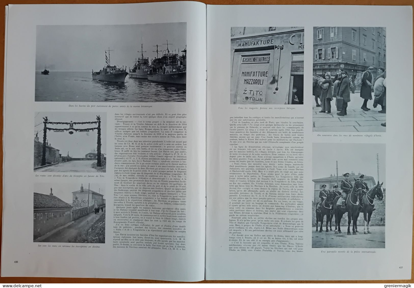 France Illustration N°30 27/04/1946 Trieste/Les Sao Du Tchad/Le Long Du Rhône/Attaque Du Courrier De Lyon/Ondes Courtes - General Issues