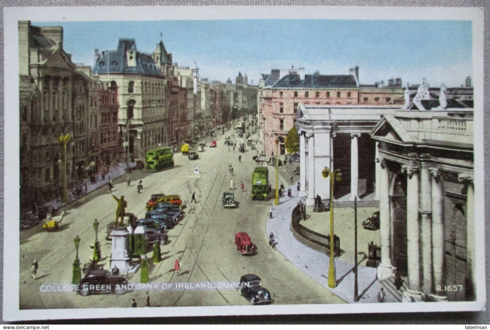 IRLAND UK UNITED KINGDOM DUBLIN GREEN COLLEGE BANK KARTE CARD POSTKARTE POSTCARD ANSICHTSKARTE CARTOLINA CARTE POSTALE - Collezioni E Lotti