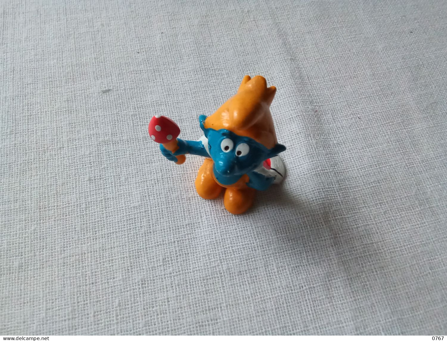 Ancienne Figurine Peyo Schtroumpf Roi Vintage Année 1973 (bazarcollect28) - Schtroumpfs