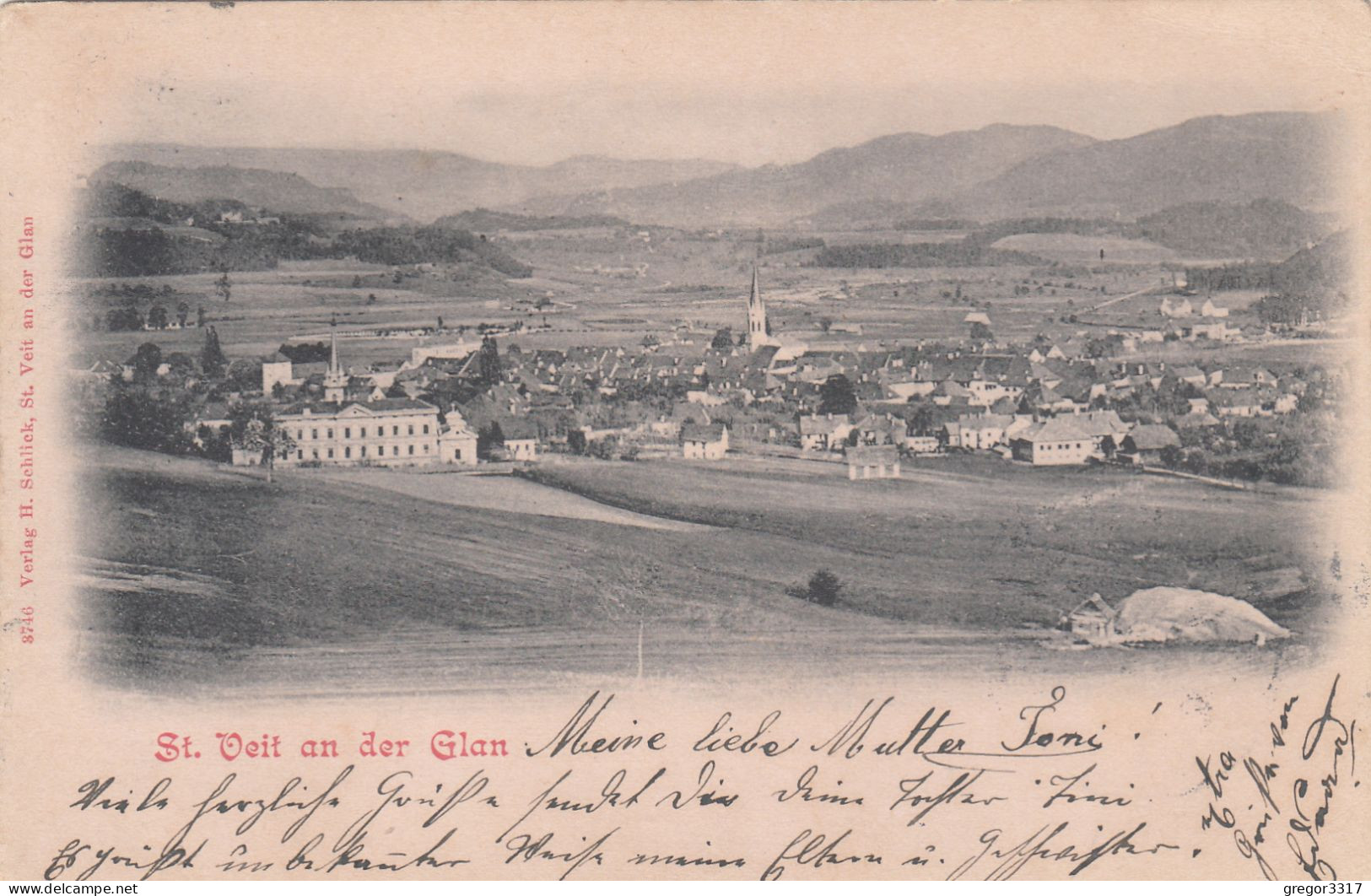 E2891) ST. VEIT A. D. GLAN - Kärnten - Sehr Alte Correspondenzkarte 1901 - St. Veit An Der Glan