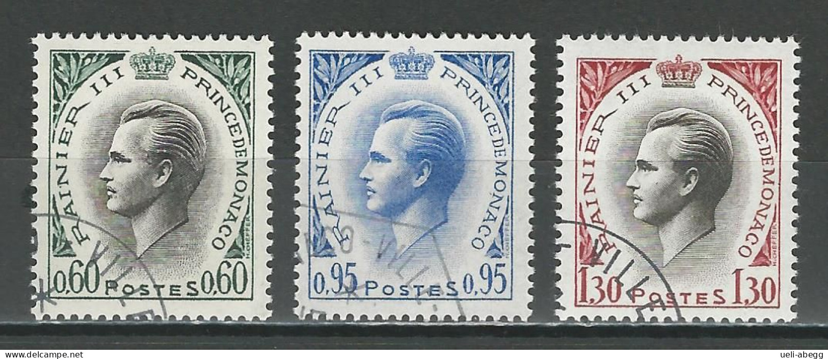 Monaco Mi 779-81 O Used - Used Stamps