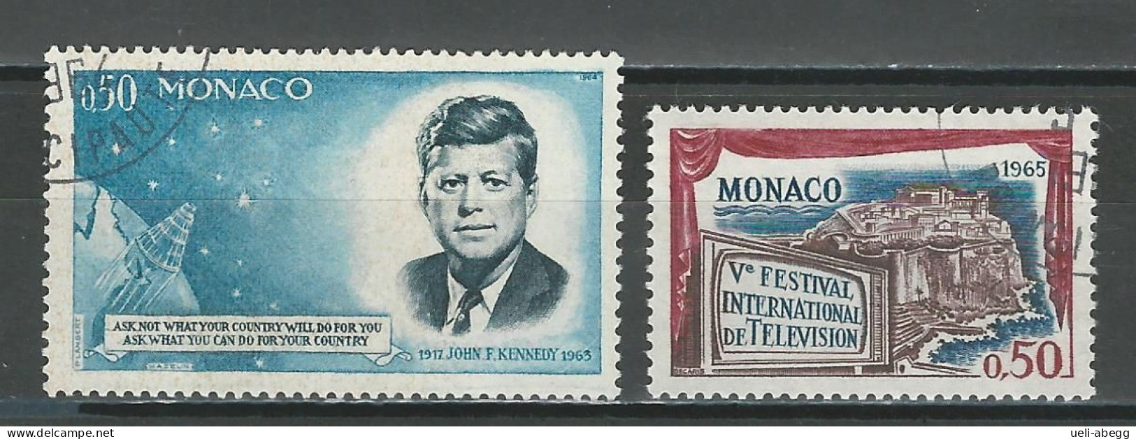 Monaco Mi 789, 790 O Used - Used Stamps