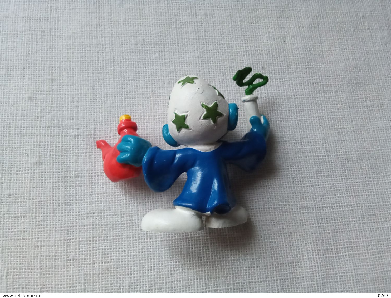 Ancienne Figurine Peyo Schtroumpf Magicien Alchimiste Vintage Année 1980 (bazarcollect28) - Smurfs