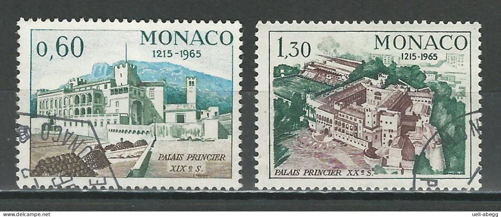 Monaco Mi 816, 817 O Used - Used Stamps