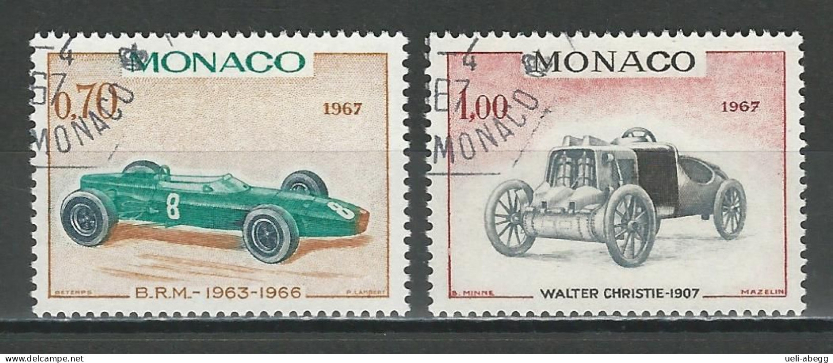 Monaco Mi 859, 860 O Used - Used Stamps