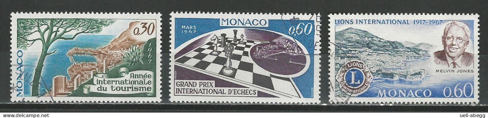 Monaco Mi 863-65 O Used - Used Stamps