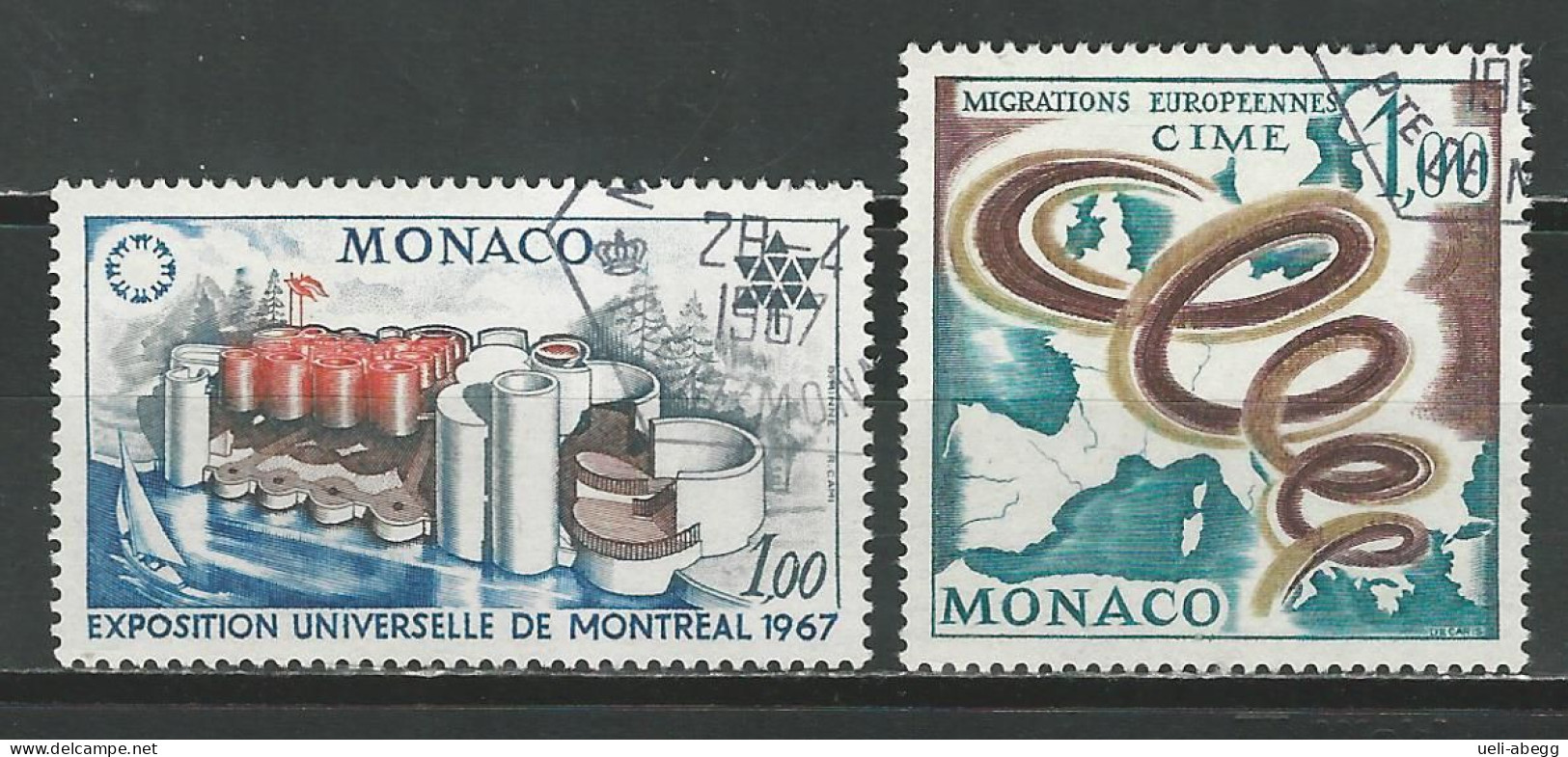 Monaco Mi 867, 868 O Used - Gebraucht