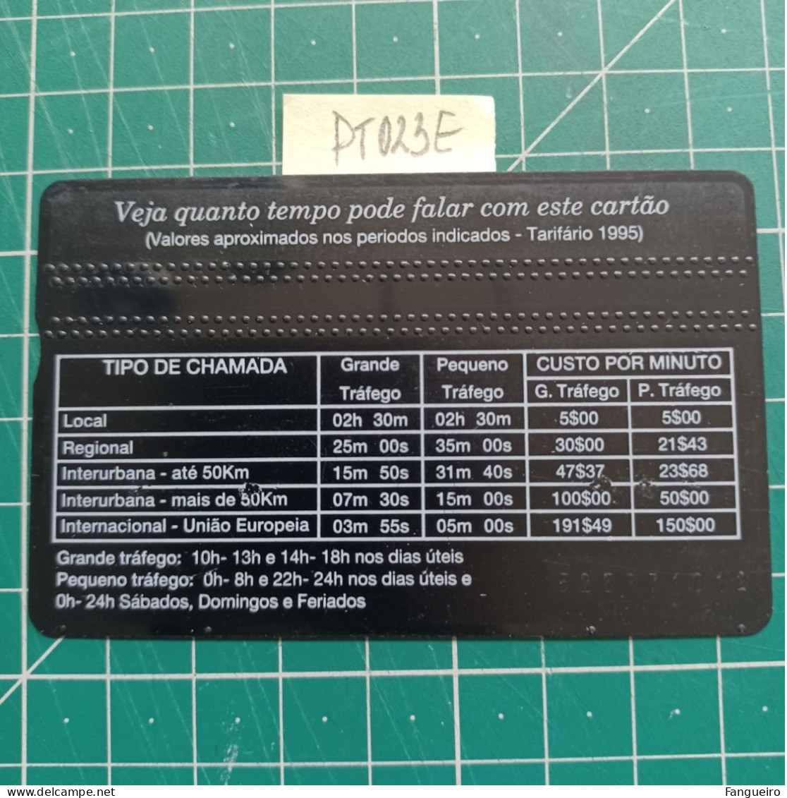 PORTUGAL PHONECARD USED PTo23E O SEU LUGAR... - Portugal