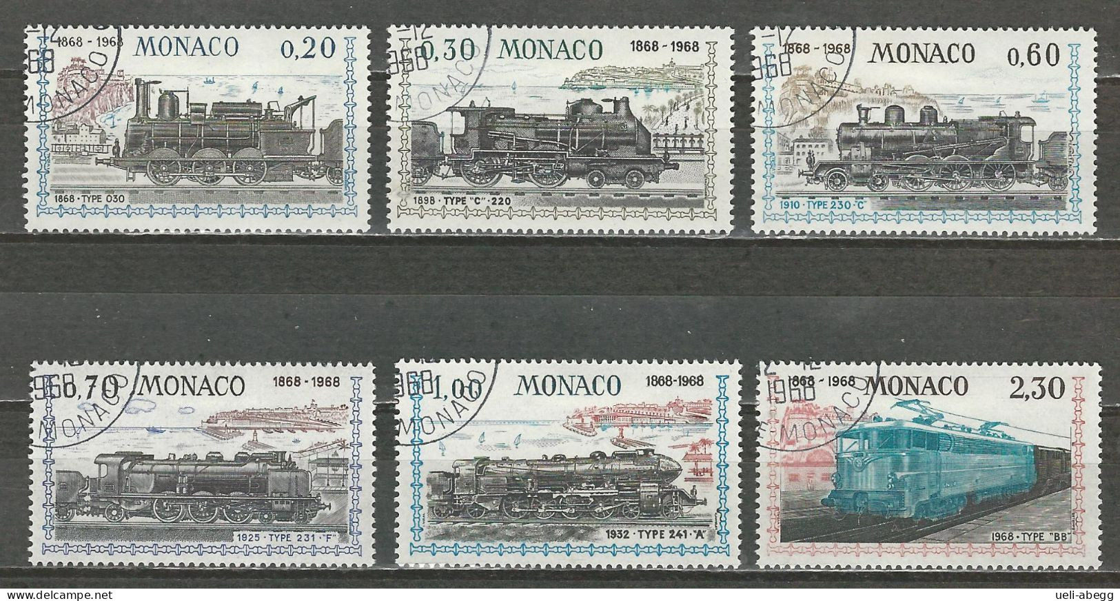 Monaco Mi 896-901 O Used - Usati