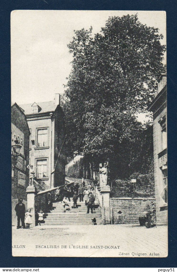 Arlon. Escalier De L'église Saint-Donat. 1907 - Aarlen