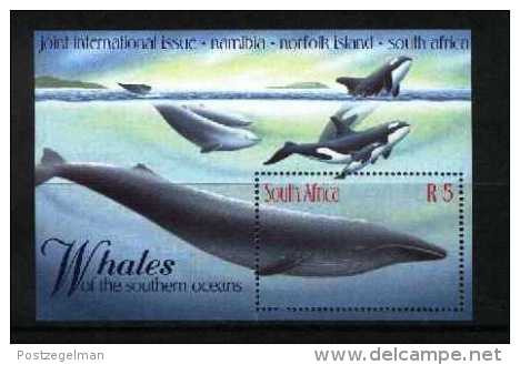 REPUBLIC OF SOUTH AFRICA, 1998, MNH Stamp(s) In MS Blue Whale,    Block Nr. 71,  F3749 - Unused Stamps