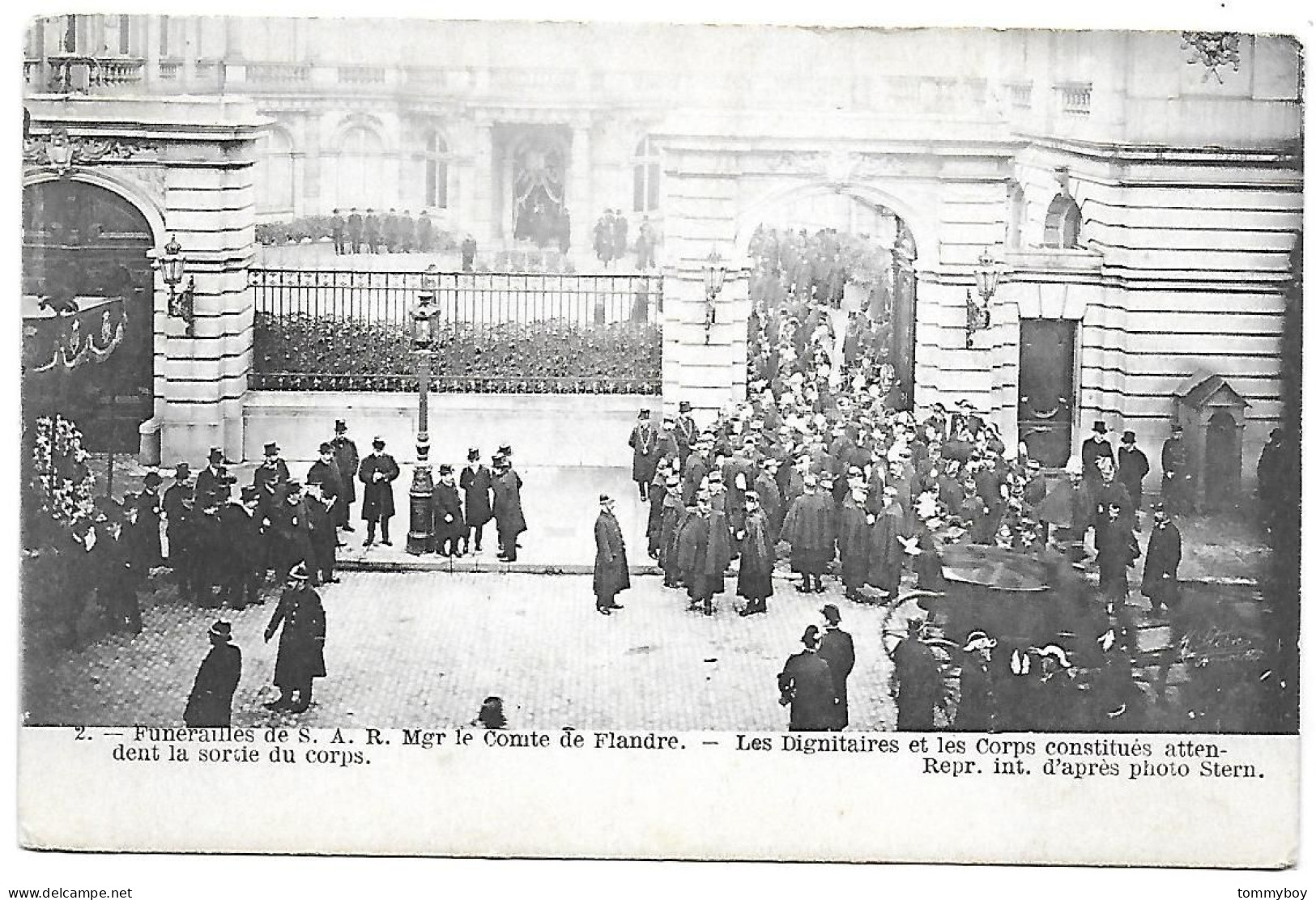 CPA Bruxelles, Funérailles De S. A. R. Mgr Le Comte De Flandre - Feiern, Ereignisse