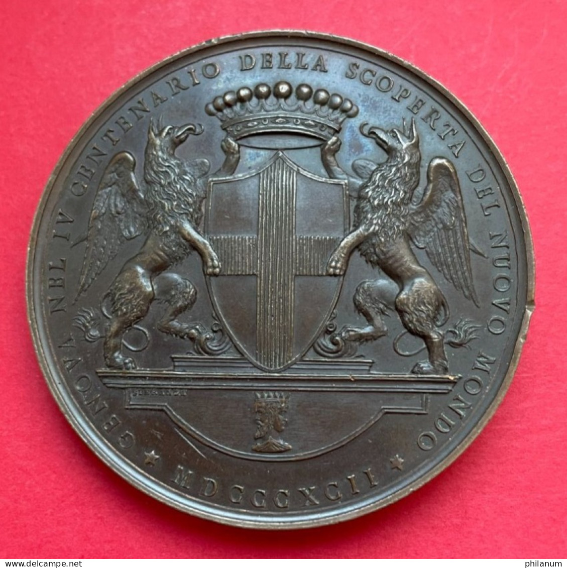 CRISTOFORO COLOMBO 1893 - 57 Mm. X 5 Mm. X 86 Gr. - Royaux/De Noblesse