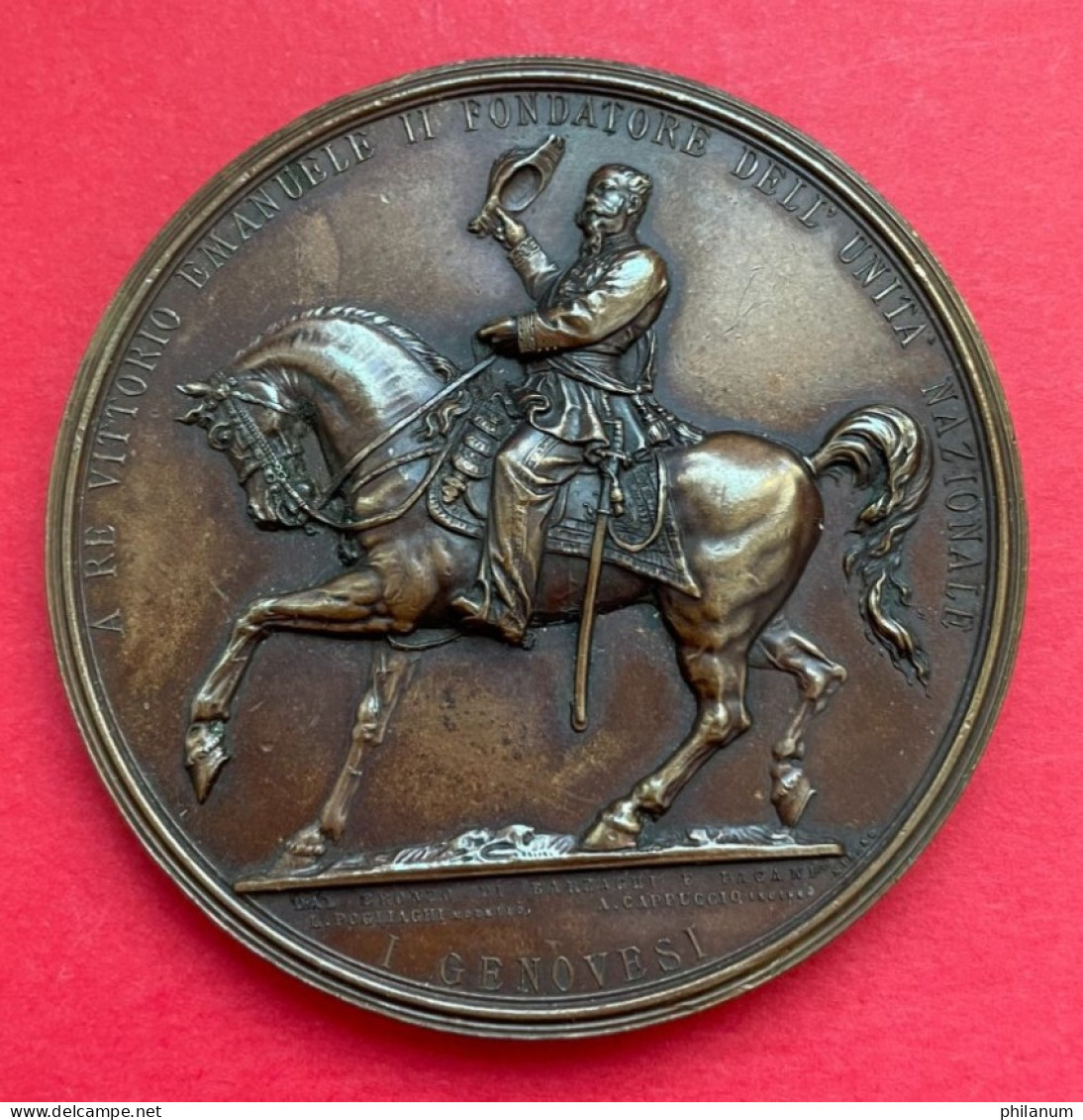 VITTORIO EMANUELE II° 1886 - 63 Mm. X 4 Mm. X 108 Gr. - Royaux/De Noblesse