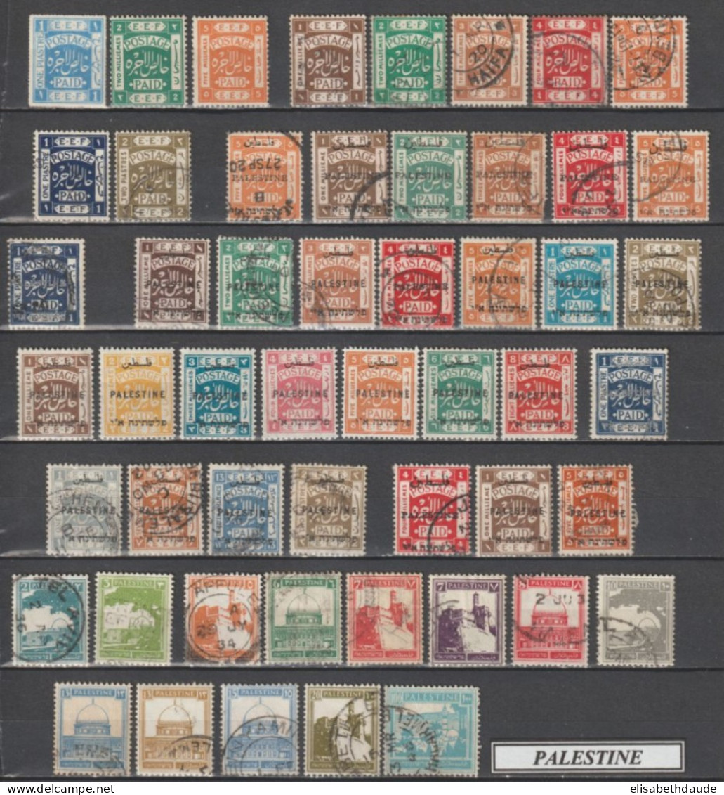 PALESTINE - 1918/1927 - JOLI LOT  * / Ob - MH / Used - - Palästina