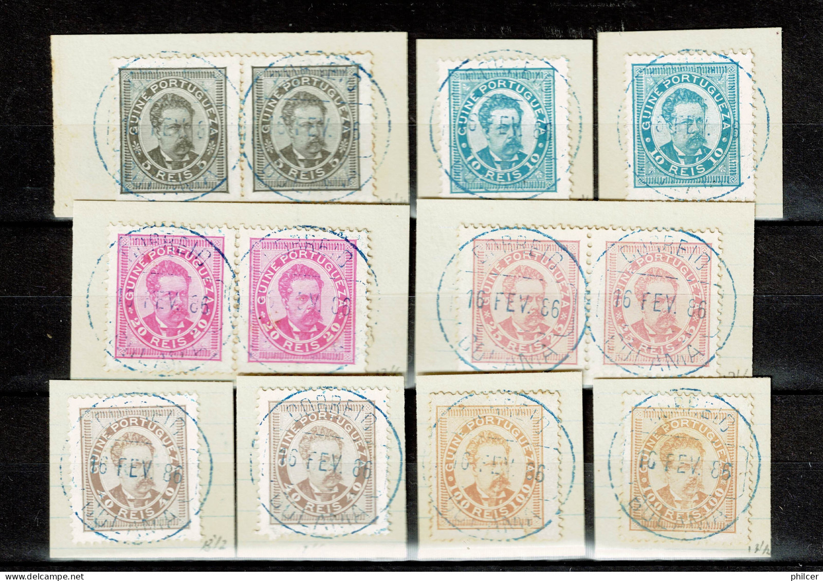 Guiné, 1886, # 24/31, Used - Guinée Portugaise