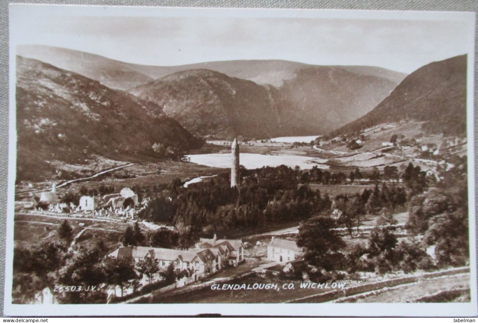 IRLAND UK UNITED KINGDOM GLENDALOUGH WICKLOW CP PC KARTE CARD POSTKARTE POSTCARD ANSICHTSKARTE CARTOLINA CARTE POSTALE - Collezioni E Lotti