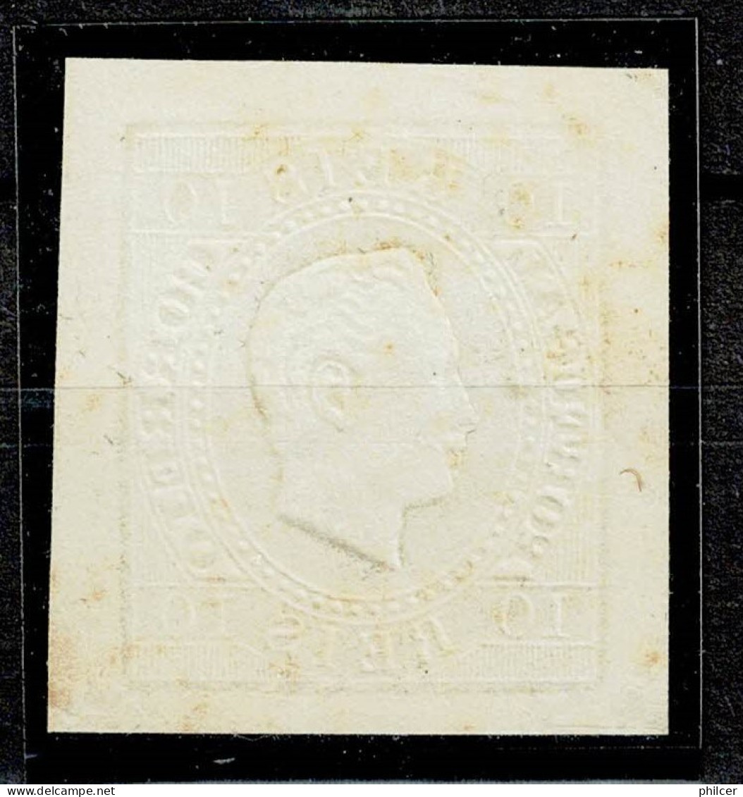 Portugal, 1870/6, # 37, Prova, MNG - Neufs