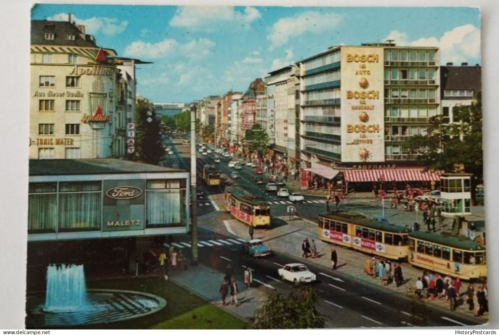 Köln, Hohenzollern-Ring, Straßenbahn, Autos, Reklame, 1965 - Koeln