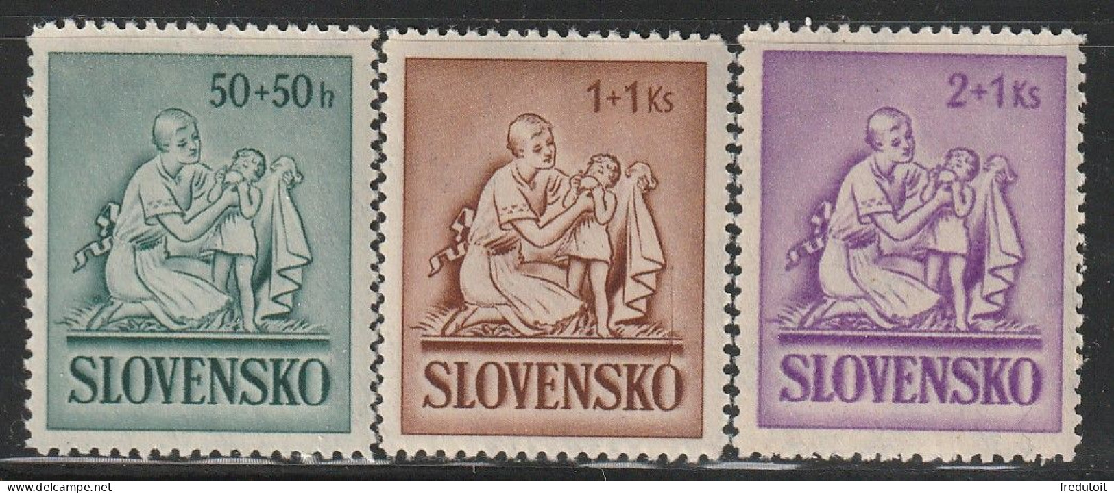 SLOVAQUIE - N°61/3 ** (1941) - Unused Stamps