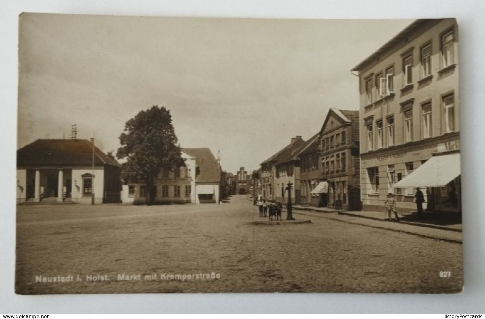 Neustadt In Holstein, Markt Mit Kremperstraße, Pumpe, 1910 - Neustadt (Holstein)