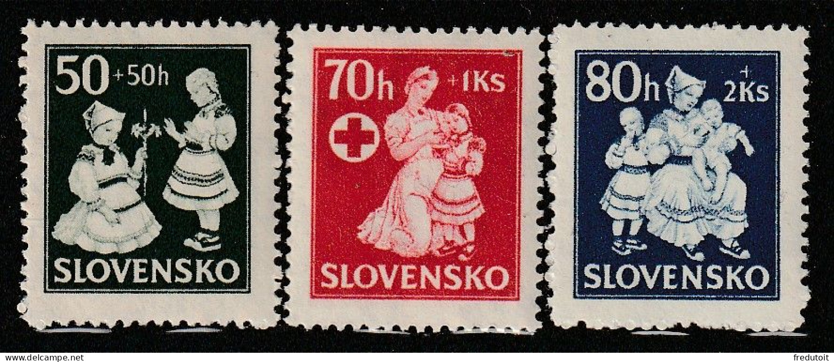 SLOVAQUIE - N°83/5 ** (1943) - Nuovi