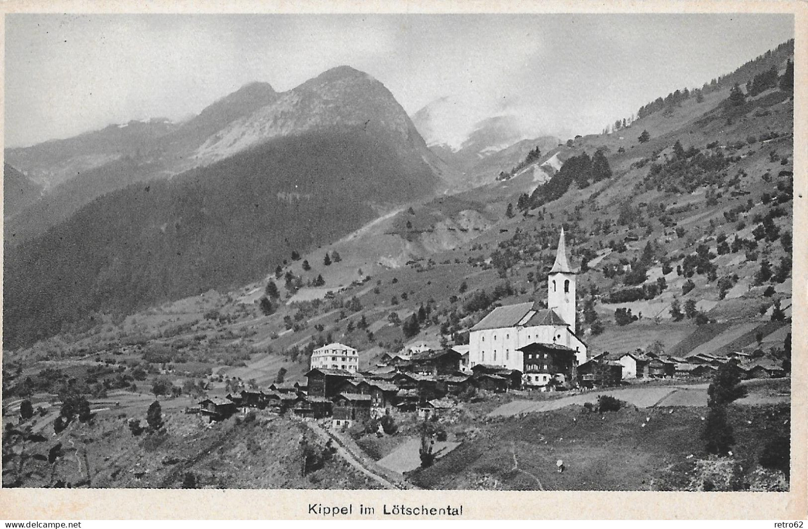 KIPPEL ► Ein Kleines Dorf Im Lötschental, Ca.1920 - Kippel