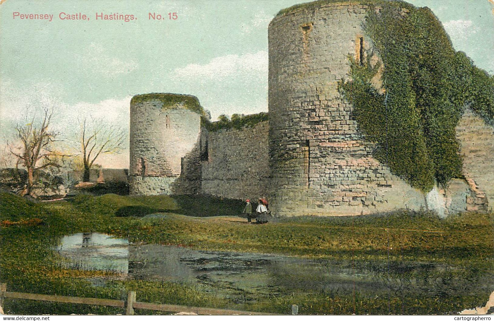 United Kingdom England Hastings Pevensey Castle - Hastings