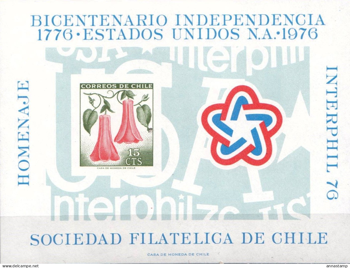 Chile MNH SS - Onafhankelijkheid USA