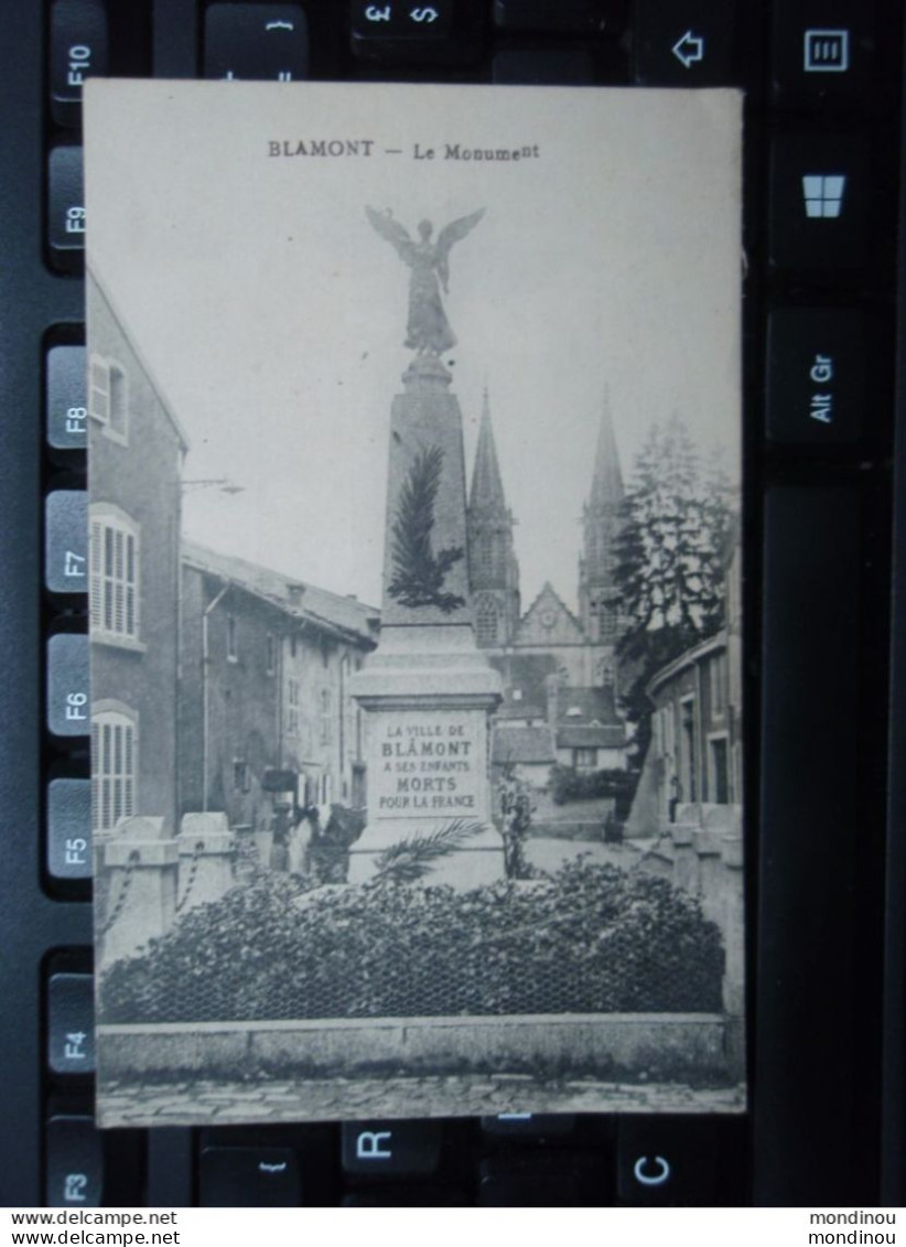 Cpa BLAMONT - Le Monument - Verglas Sur La Route !  29/01/1937 Cheval Blanc Et Noir Gauche Du Monument - Blamont