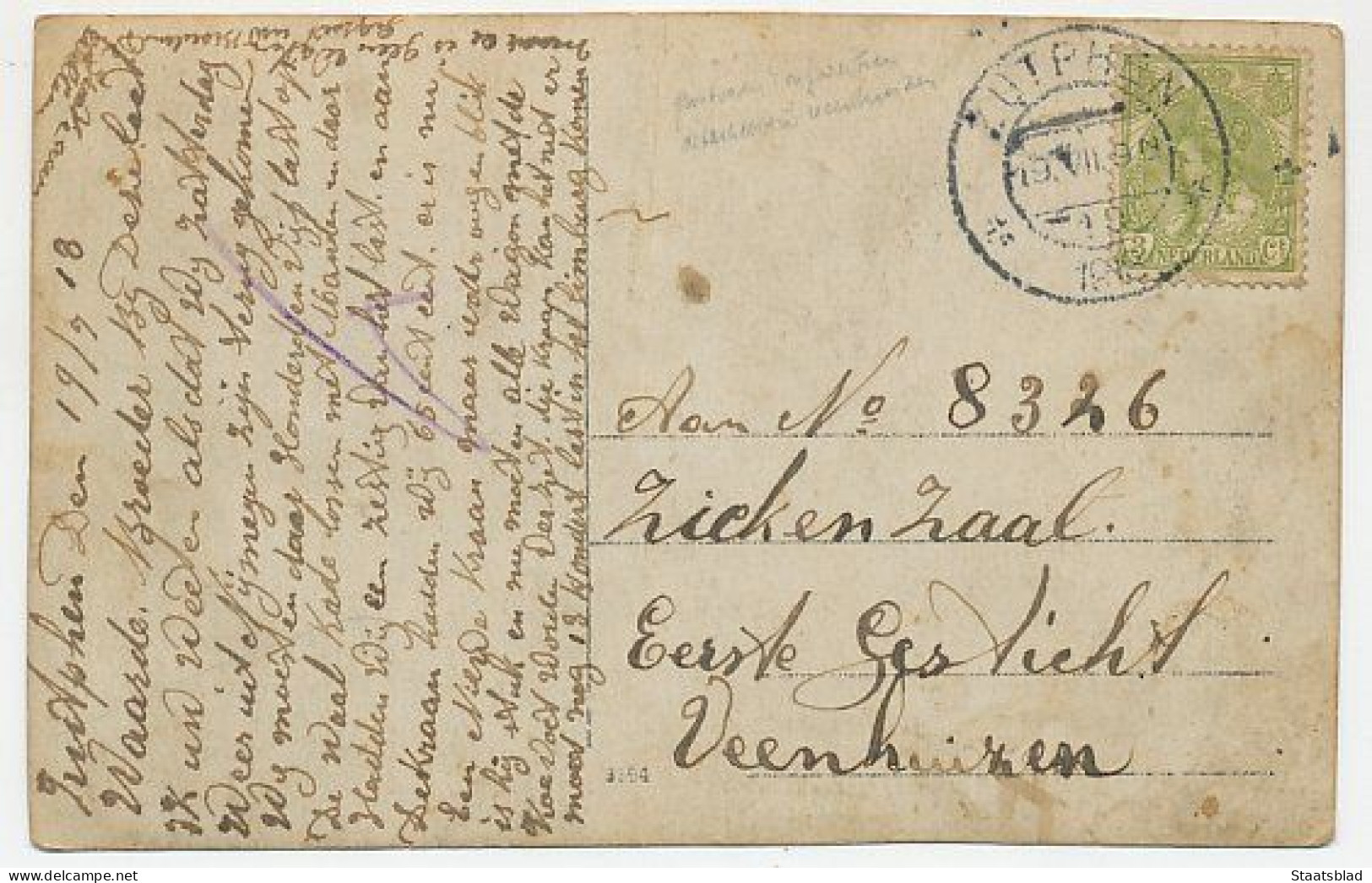 09- Fotokaart ( Zutphen - Veenhuizen) 1918 - Turfvaarders - Zutphen