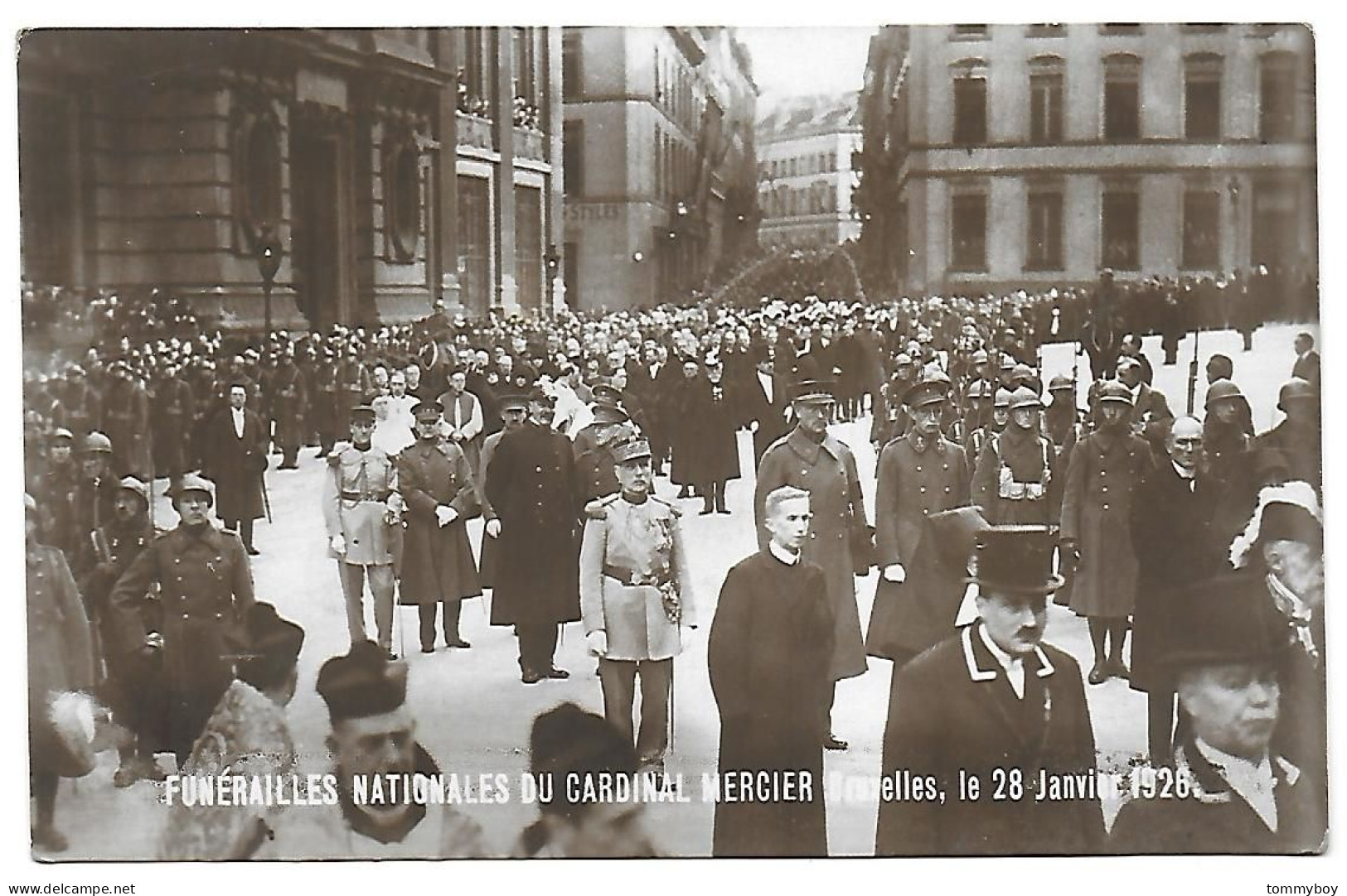 CPA Bruxelles, Funérailles Nationales Du Cardinal Mercier - Feste, Eventi