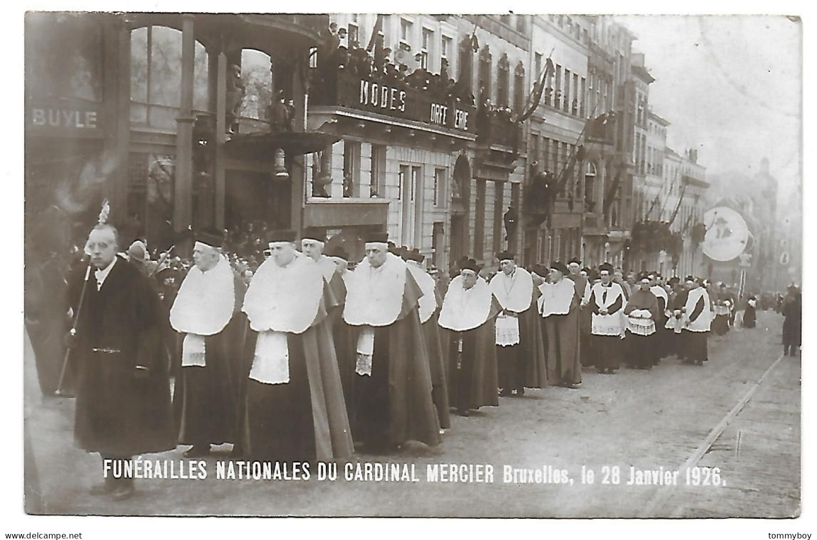 CPA Bruxelles, Funérailles Nationales Du Cardinal Mercier - Feiern, Ereignisse