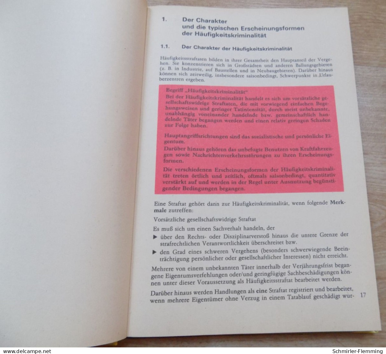 Handbuch Häufigkeitskriminalität, 1. Auflage 1986, 206 Seiten, Aus Dem Ministerium Des Innern Der Volkspolizei/DDR - Polizie & Militari